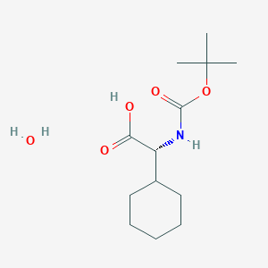 (2R)-2-cyclohexyl-2-[(2-methylpropan-2-yl)oxycarbonylamino]acetic acid;hydrate