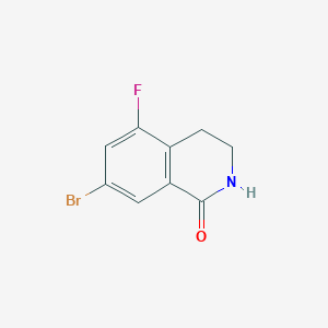 molecular formula C9H7BrFNO B1374098 7-溴-5-氟-3,4-二氢异喹啉-1(2H)-酮 CAS No. 1341674-79-0