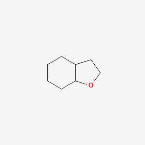 molecular formula C8H14O B13740985 Benzofuran, octahydro-, cis- CAS No. 10198-29-5