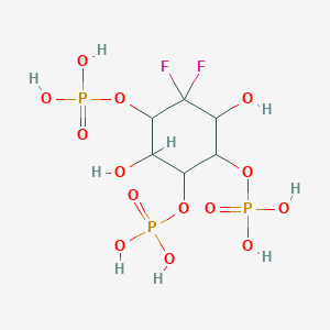 molecular formula C6H13F2O14P3 B137410 2,2-Difluoro-2-deoxy-inositol 1,4,5-trisphosphate CAS No. 132488-75-6