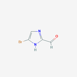 molecular formula C4H3BrN2O B1374100 5-溴-1H-咪唑-2-甲醛 CAS No. 1260876-31-0