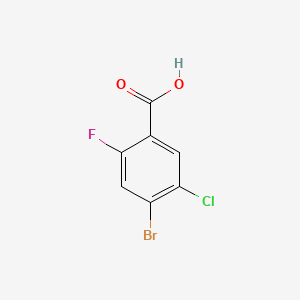 molecular formula C7H3BrClFO2 B1374102 4-Bromo-5-chloro-2-fluorobenzoic acid CAS No. 1349708-91-3