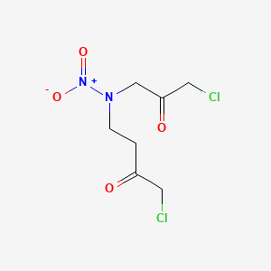 2-Butanone, 1-chloro-4-(N-(3-chloro-2-oxopropyl)-N-nitroamino)-