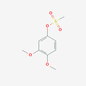 molecular formula C9H12O5S B13741034 3,4-Dimethoxyphenyl methanesulfonate 