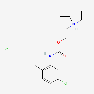 2-[(5-chloro-2-methylphenyl)carbamoyloxy]ethyl-diethylazanium;chloride