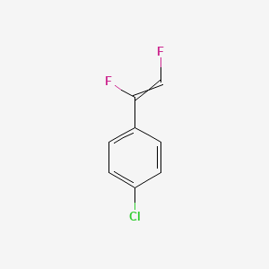 molecular formula C8H5ClF2 B13741070 1-Chloro-4-(1,2-difluoroethenyl)benzene CAS No. 316173-82-7