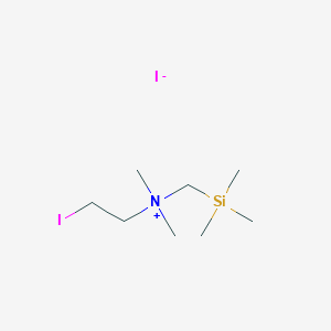 Ammonium, dimethyl(2-iodoethyl)(trimethylsilylmethyl)-, iodide