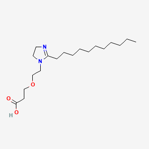 3-(2-(4,5-Dihydro-2-undecyl-1H-imidazol-1-yl)ethoxy)propionic acid