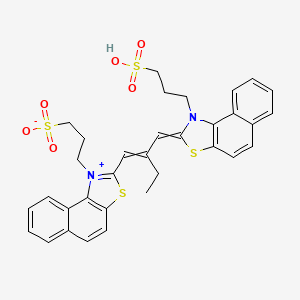 Naphtho[1,2-d]thiazolium, 1-(3-sulfopropyl)-2-[2-[[1-(3-sulfopropyl)naphtho[1,2-d]thiazol-2(1H)-ylidene]methyl]-1-butenyl]-, inner salt