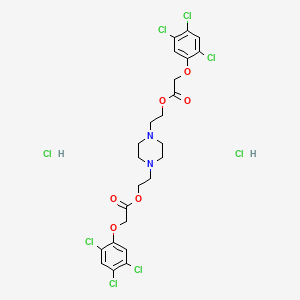 Acetic acid, (2,4,5-trichlorophenoxy)-, 1,4-piperazinediyldi-2,1-ethanediyl ester, dihydrochloride