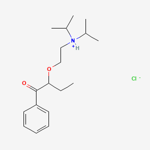 2-(2-(Diisopropylamino)ethoxy)butyrophenone hydrochloride