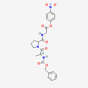 (4-Nitrophenyl) 2-[[1-[2-(phenylmethoxycarbonylamino)propanoyl]pyrrolidine-2-carbonyl]amino]acetate