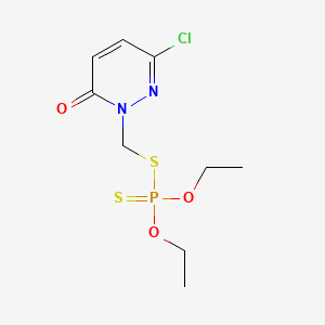 6-Chloro-2-(diethoxyphosphinothioylsulfanylmethyl)pyridazin-3-one