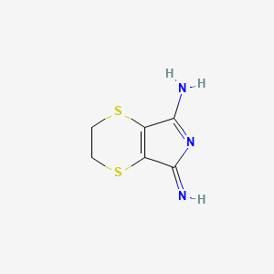 2,3-Dihydro-5-imino-5H-1,4-dithiino(2,3-c)pyrrol-7-amine