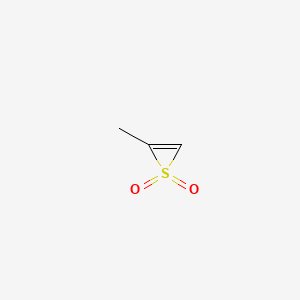 molecular formula C3H4O2S B13741165 Thiirene, methyl-, 1,1-dioxide- CAS No. 14491-01-1