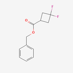 molecular formula C12H12F2O2 B1374118 Benzyl 3,3-difluorocyclobutanecarboxylate CAS No. 935273-86-2