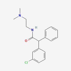 molecular formula C18H21ClN2O B13741192 2-(m-Chlorophenyl)-N-(2-(dimethylamino)ethyl)-2-phenylacetamide CAS No. 102585-44-4