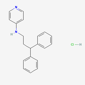 molecular formula C20H21ClN2 B13741196 Milverine hydrochloride CAS No. 29769-70-8