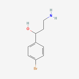 molecular formula C9H12BrNO B1374120 3-Amino-1-(4-bromophenyl)propan-1-ol CAS No. 634915-13-2