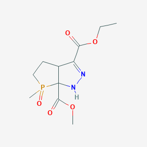 3-O-ethyl 6a-O-methyl 6-methyl-6-oxo-1,3a,4,5-tetrahydrophospholo[2,3-c]pyrazole-3,6a-dicarboxylate