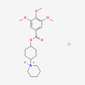 (4-piperidin-1-ium-1-ylcyclohexyl) 3,4,5-trimethoxybenzoate;chloride