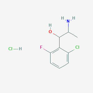 2-Amino-1-(2-chloro-6-fluorophenyl)propan-1-ol hydrochloride