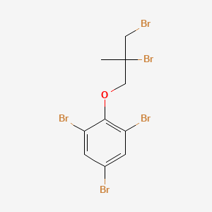 molecular formula C10H9Br5O B13741253 1,3,5-Tribromo-2-(2,3-dibromo-2-methylpropoxy)benzene CAS No. 36065-30-2