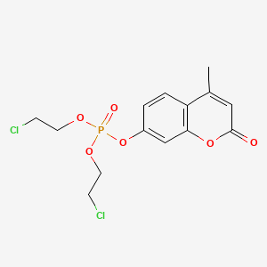 Phosphoric acid, bis(2-chloroethyl) 4-methyl-2-oxo-2H-1-benzopyran-7-yl ester