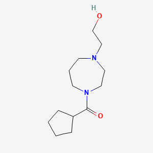 molecular formula C13H24N2O2 B1374126 2-(4-环戊烷羰基-1,4-二氮杂环庚烷-1-基)乙醇 CAS No. 1272264-14-8