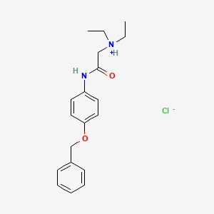 Acetanilide, 4'-benzyloxy-2-diethylamino-, hydrochloride