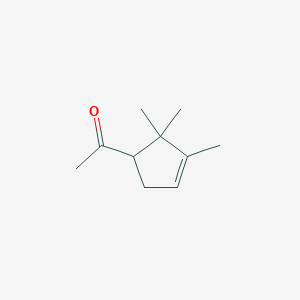 molecular formula C10H16O B13741296 1-(2,2,3-Trimethylcyclopent-3-en-1-yl)ethanone CAS No. 919077-74-0