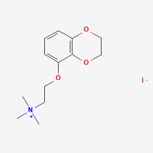 (2-(1,4-Benzodioxan-5-yloxy)ethyl)trimethylammonium iodide