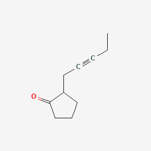 2-(Pent-2-ynyl)cyclopentan-1-one