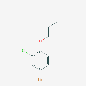 molecular formula C10H12BrClO B1374135 4-溴-1-丁氧基-2-氯苯 CAS No. 1266253-69-3