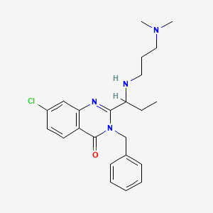 3-Benzyl-7-chloro-2-[1-[3-(dimethylamino)propylamino]propyl]quinazolin-4-one