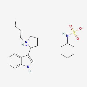 3-(1-Butyl-2-pyrrolidinyl)indole cyclohexanesulfamate