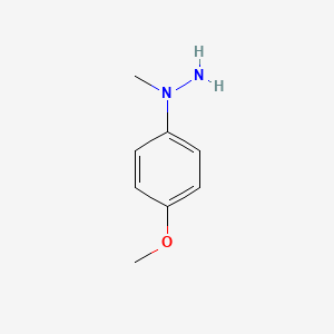 molecular formula C8H12N2O B13741395 1-(4-Methoxyphenyl)-1-methylhydrazine CAS No. 35292-54-7