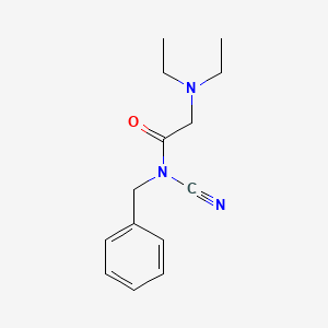 Acetamide, N-(alpha-cyanobenzyl)-2-(diethylamino)-