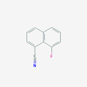 molecular formula C11H6FN B13741410 1-Cyano-8-fluoronaphthalene CAS No. 33718-13-7