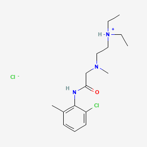 6'-Chloro-2-((2-(diethylamino)ethyl)methylamino)-o-acetotoluidide hydrochloride