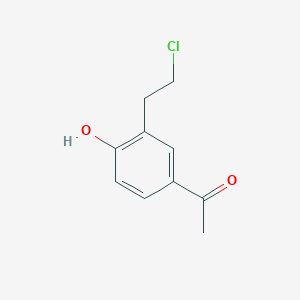 1-[3-(2-Chloroethyl)-4-hydroxyphenyl]ethan-1-one