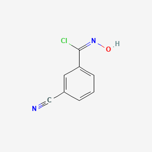 molecular formula C8H5ClN2O B13741453 3-Cyano-alpha-chlorobenzaldoxime 