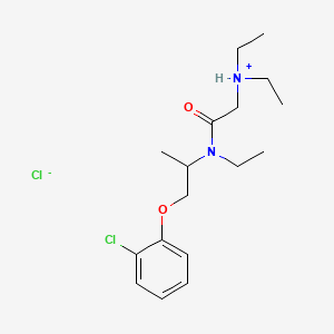 N-(1-(o-Chlorophenoxy)-2-propyl)-2-(diethylamino)-N-ethylacetamide hydrochloride