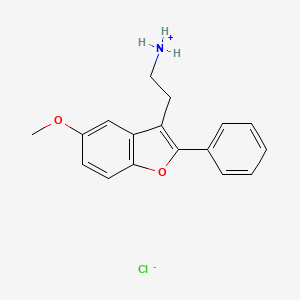 3-(2-Aminoethyl)-5-methoxy-2-phenylbenzofuran hydrochloride