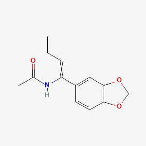 N-[1-(2H-1,3-Benzodioxol-5-yl)but-1-en-1-yl]acetamide