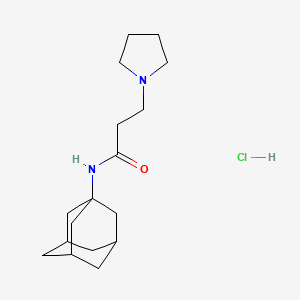 1-Pyrrolidinepropionamide, N-1-adamantyl-, monohydrochloride