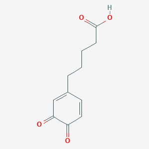 5-(3,4-Dioxocyclohexa-1,5-dien-1-YL)pentanoic acid