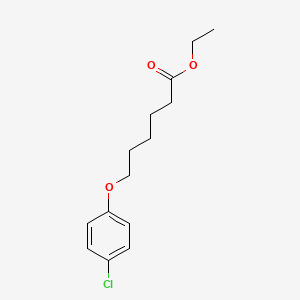 molecular formula C14H19ClO3 B1374155 6-(4-氯苯氧基)己酸乙酯 CAS No. 1410382-45-4