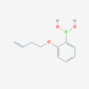 molecular formula C10H13BO3 B1374156 [2-(But-3-en-1-yloxy)phenyl]boronic acid CAS No. 1334402-83-3