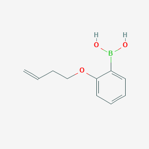 molecular formula C10H13BO3 B1374156 [2-(丁-3-烯-1-氧基)苯基]硼酸 CAS No. 1334402-83-3